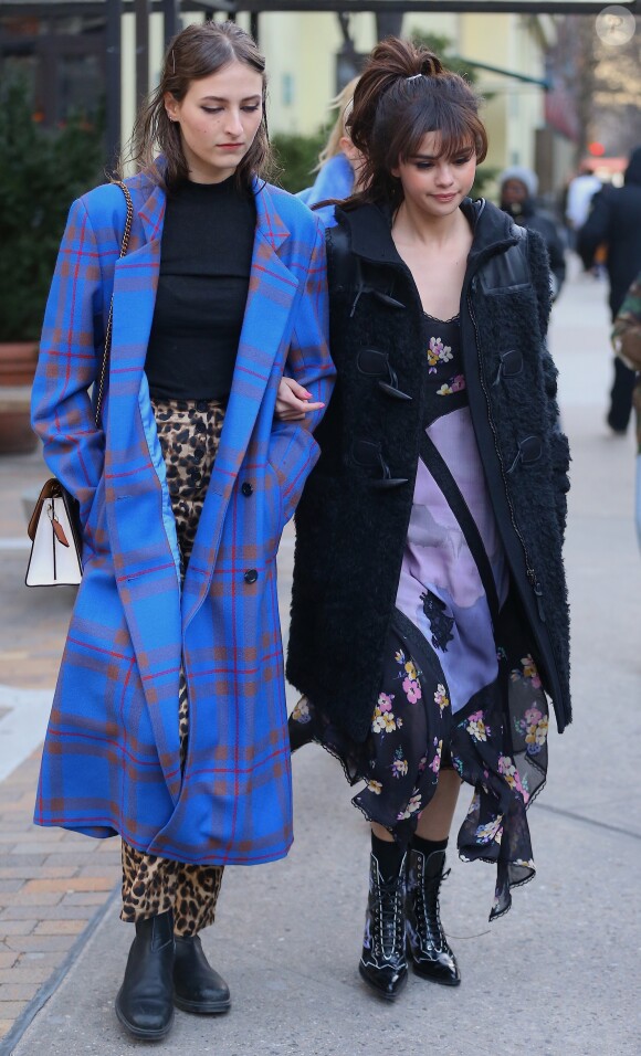 Selena Gomez a assisté au défilé Coach (collection automne-hiver 2018-2019) à New York, le 13 février 2018.