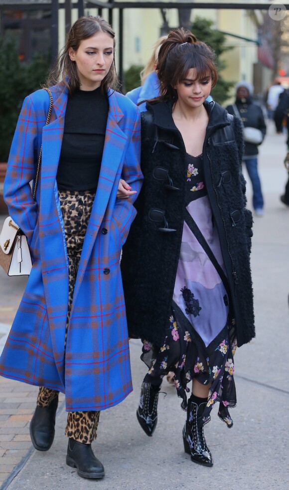 Selena Gomez a assisté au défilé Coach (collection automne-hiver 2018-2019) à New York, le 13 février 2018.