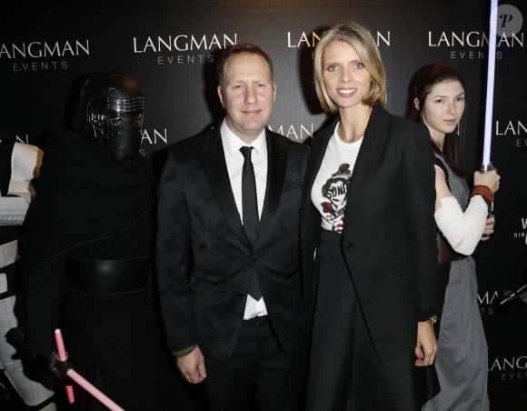 Semi-exclusif - Sacha Langman, Sylvie Tellier - Soirée de la tournée officielle des avants-premières Star Wars dans la salle Le Saint Fiacre à Paris, France, le 12 décembre 2017. © Marc Ausset-Lacroix/Bestimages