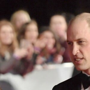 Kate Middleton (enceinte) et le prince William à la 71ème cérémonie des British Academy Film Awards (BAFTA) au Royal Abert Hall à Londres, le 18 février 2018.