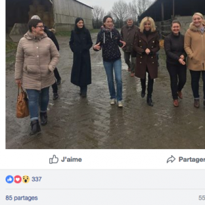 Capture d'écran d'un post sur le groupe des Foulards Noirs.