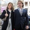 Arantxa Sanchez Vicario en février 2012 à Barcelone avec son mari Josep Santacana lors de la présentation de son autobiographie, dans laquelle elle accusait sa famille de l'avoir spoliée de sa fortune.