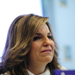 Arantxa Sanchez Vicario en février 2012 à Barcelone lors de la présentation de son autobiographie, dans laquelle elle accusait sa famille de l'avoir spoliée de sa fortune.