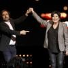 Exclusif - André Manoukian, Liane Foly et Raphaël Mezrahi - 5e édition de "La Nuit de la Déprime" aux Folies Bergère à Paris le 12 février 2018. © Alain Guizard/Bestimage