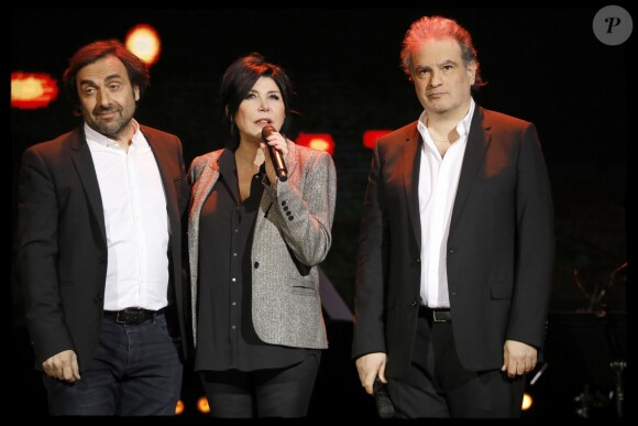 Exclusif - André Manoukian, Liane Foly et Raphaël Mezrahi - 5e édition de "La Nuit de la Déprime" aux Folies Bergère à Paris le 12 février 2018. © Alain Guizard/Bestimage