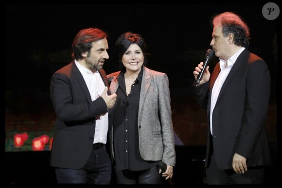 Exclusif - André Manoukian, Liane Foly et Raphaël Mezrahi - 5e édition de "La Nuit de la Déprime" aux Folies Bergère à Paris le 12 février 2018. © Alain Guizard/Bestimage