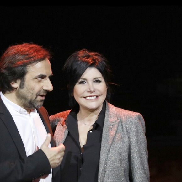 Exclusif - André Manoukian, Liane Foly et Raphaël Mezrahi - 5e édition de "La Nuit de la Déprime" aux Folies Bergère à Paris le 12 février 2018. © Alain Guizard/Bestimage