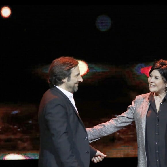 Exclusif - André Manoukian, Liane Foly et Raphaël Mezrahi - 5e édition de "La Nuit de la Déprime" aux Folies Bergère à Paris le 12 février 2018. © Alain Guizard/Bestimage