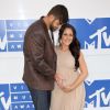David Eason et sa compagne Jenelle Evans, enceinte aux MTV Video Music Awards 2016 à New York, le 28 août 2016.