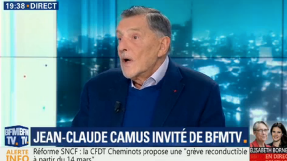 Jean-Claude Camus sur le plateau de BFMTV le 26 février 2018