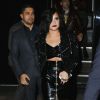 Demi Lovato et son compagnon Wilmer Valderrama arrivent au Craig's restaurant à West Hollywood, le 22 novembre 2015. © CPA / Bestimage