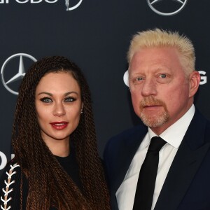 Boris Becker et sa femme Lilly (Kerssenberg) lors des Laureus World Sports Awards 2018 au Sporting Monte-Carlo à Monaco le 27 février 2018. © Bruno Bebert / Bestimage