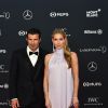 Luis Figo et sa femme Helen Svedin lors des Laureus World Sports Awards 2018 au Sporting Monte-Carlo à Monaco le 27 février 2018. © Bruno Bebert / Bestimage
