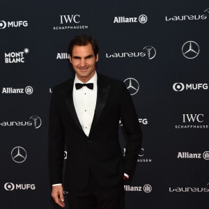 Roger Federer, recordman du nombre de trophées (6), lors des Laureus World Sports Awards 2018 au Sporting Monte-Carlo à Monaco le 27 février 2018. © Bruno Bebert / Bestimage