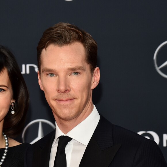 Benedict Cumberbatch et sa femme Sophie Hunter lors des Laureus World Sports Awards 2018 au Sporting Monte-Carlo à Monaco le 27 février 2018. © Bruno Bebert / Bestimage