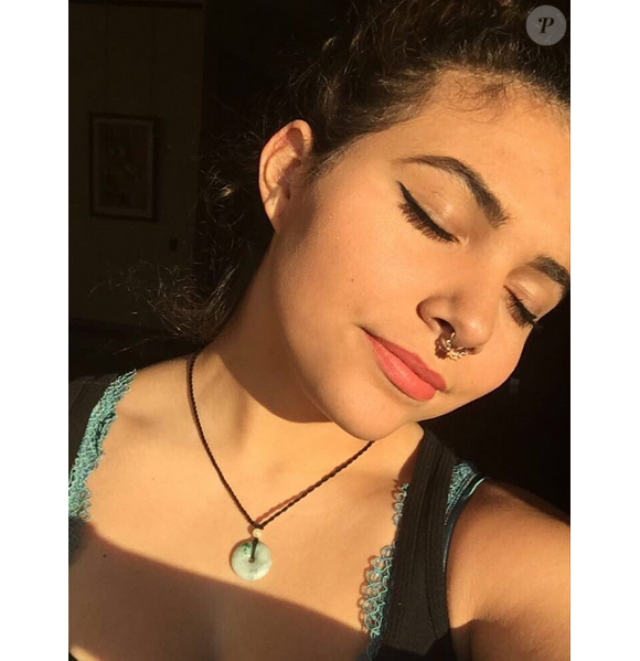 Photo de la fille de David et Iman Bowie, Alexandria Zahra Jones. Mars 2017.