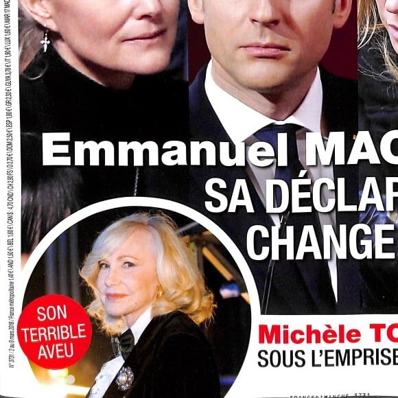 Couverture du magazine "France Dimanche" en kiosques le 2 mars 2018