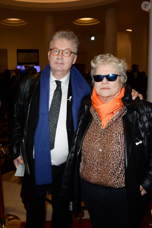 Dominique Besnehard et Josée Dayan - Arrivées à la cérémonie des César le 2 mars 2018 à Paris dans la salle Pleyel