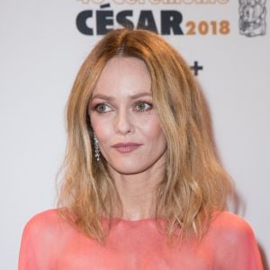 Vanessa Paradis (porte le ruban maintenant on agit) - Photocall de la 43ème cérémonie des Cesar à la salle Pleyel à Paris, le 02 mars 2018. © Dominique Jacovides - Olivier Borde / Bestimage