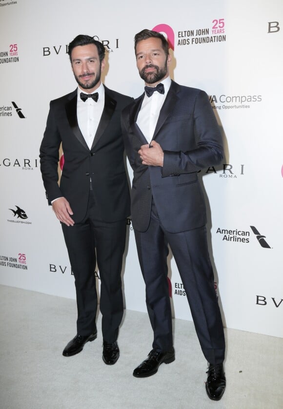 Ricky Martin et son mari Jwan Yosef - 26e édition de la soirée "Elton John AIDS Foundation Oscar Party" 2018 à West Hollywood le 4 mars 2018 © Pma/AdMedia via ZUMA Wire/ Bestimage