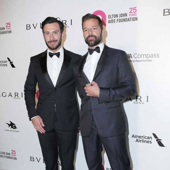 Ricky Martin et son mari Jwan Yosef - 26e édition de la soirée "Elton John AIDS Foundation Oscar Party" 2018 à West Hollywood le 4 mars 2018 © Pma/AdMedia via ZUMA Wire/ Bestimage