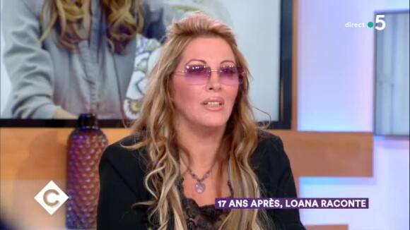 Loana dans "C à vous" le 6 mars 2018.