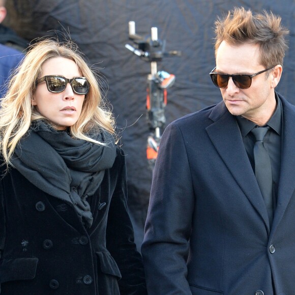 Laura Smet, David Hallyday - Arrivées des personnalités en l'église de La Madeleine pour les obsèques de Johnny Hallyday à Paris le 8 decembre 2017. © Veeren/Bestimage