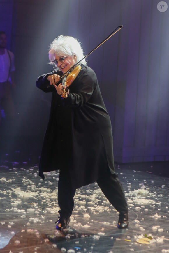 Le spectacle de Catherine Lara et Giuliano Peparini : "Bô, le voyage musical" au théâtre du 13ème Art à Paris, le 8 mars 2018. © CVS/Bestimage