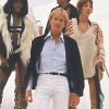 Claude François et ses Clodettes à Deauville, le 12 septembre 1976.