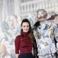 Charlotte Le Bon et Liu Bolin - Vernissage de l'artiste chinois Liu Bolin avec la maison Ruinart au Grand Palais à Paris le 8 mars 2018. © Cyril Moreau/Bestimage