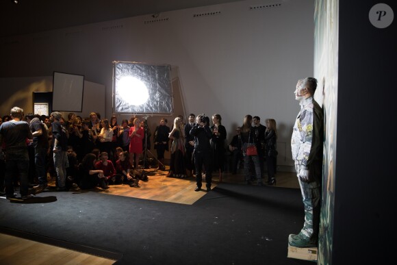 Liu Bolin - Vernissage de l'artiste chinois Liu Bolin avec la maison Ruinart au Grand Palais à Paris le 8 mars 2018. © Cyril Moreau/Bestimage