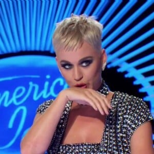 Katy Perry pendant l'enregistrement de l'émission American Idol à Los Angeles, le 11 mars 2018.