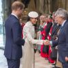 Le prince Harry et Meghan Markle - La famille royale d'Angleterre lors de la cérémonie du Commonwealth en l'abbaye Westminster à Londres.