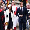 Le prince Harry et sa fiancée Meghan Markle - La famille royale d'Angleterre à son arrivée à la cérémonie du Commonwealth en l'abbaye Westminster à Londres.