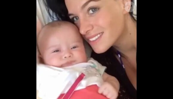 Jade Lagardère a partagé une vidéo pour les 4 ans de sa fille Mila, sur Instagram, mars 2018
