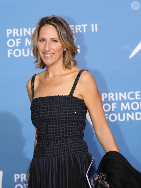 Maud Fontenoy lors du 1er "Gala pour l'Océan de Monte-Carlo" sur les terrasses de l'Opéra à Monaco. Les bénéfices de cette soirée seront reversés à la Fondation Prince Albert II de Monaco. le 28 septembre 2017. © Claudia Albuquerque/Bestimage