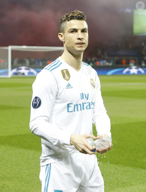 Cristiano Ronaldo lors du huitième de finale retour de Ligue des Champion, du Paris Saint-Germain contre le Real Madrid au parc des Princes à Paris, le 6 mars 2018. © Marc Ausset-Lacroix/Bestimage
