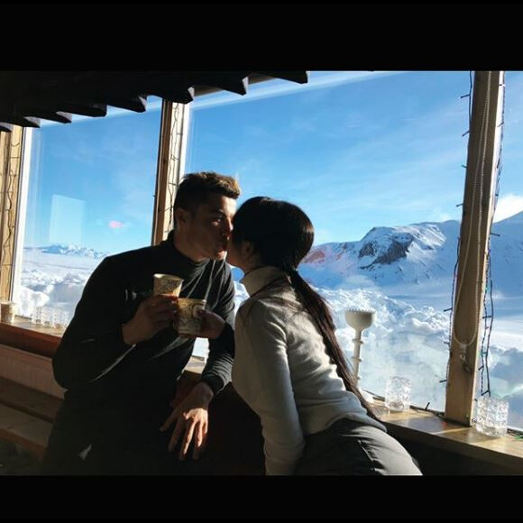 Cristiano Ronaldo en vacances avec sa compagne Georgina Rodriguez. Instagram, mars 2018.