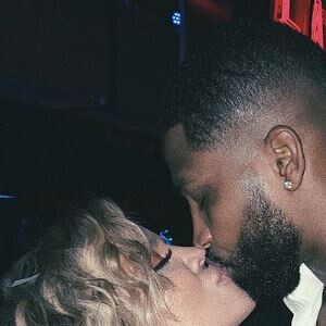 Khloé Kardashian et Tristan Thompson sur Instagram le 1 janvier 2018.