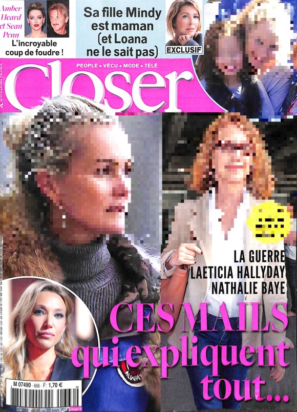 Magazine "Closer", en kiosques vendredi 16 mars 2018.