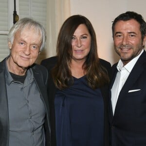 Semi-Exclusif - Le chanteur Dave, Evelyne Thomas et Bernard Montiel - Enregistrement de l'émission "Animaux Stars" qui sera diffusée sur la chaine "Animaux" au Bastille Design Center à Paris. Le 15 janvier 2018 © Pierre Perusseau / Bestimage