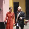 Rolf Sachs et sa compagne la princesse Mafalda de Hesse - Mariage du prince Christian de Hanovre avec Alessandra de Osma à Lima au Pérou le 16 mars 2018. 