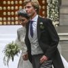 Alessandra de Osma et son mari le prince Christian de Hanovre - Mariage du prince Christian de Hanovre avec Alessandra de Osma à Lima au Pérou le 16 mars 2018.