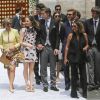 La princesse Alexandra de Hanovre et son compagnon Ben-Silvester Strautmann, Pierre Casiraghi, le prince Ernst August Jr de Hanovre - Mariage du prince Christian de Hanovre avec Alessandra de Osma à Lima au Pérou le 16 mars 2018.