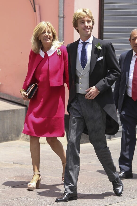 Le prince Christian de Hanovre et sa mère Chantal Hochuli - Mariage du prince Christian de Hanovre avec Alessandra de Osma à Lima au Pérou le 16 mars 2018