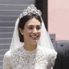 La mariée Alessandra de Osma - Mariage du prince Christian de Hanovre avec Alessandra de Osma à Lima au Pérou le 16 mars 2018