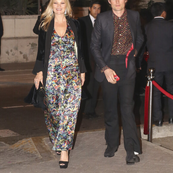 Kate Moss et son compagnon Nikolai von Bismarck - Arrivées au cocktail lors du mariage du prince Christian de Hanovre avec Alessandra de Osma à Lima au Pérou, le 16 mars 2018.