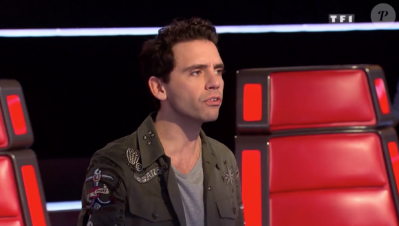 Mika dans "The Voice 7" sur TF1, le 17 mars 2018.