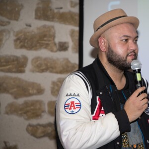 Raphäl Yem - Tirage national du Don'actions du Secours Populaire à Paris, le 16 mars 2018.