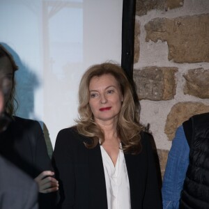 Valérie Trierweiler - Tirage national du Don'actions du Secours Populaire à Paris, le 16 mars 2018.